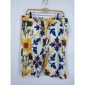 NWT Parish Nation Shorts Men's 34 Multicolor Floral Print Drawstring Waist Beach
